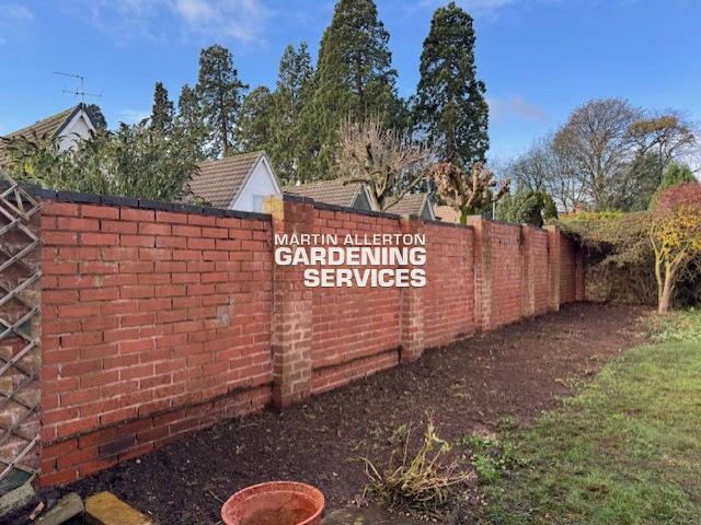 Stone hedge removal - after